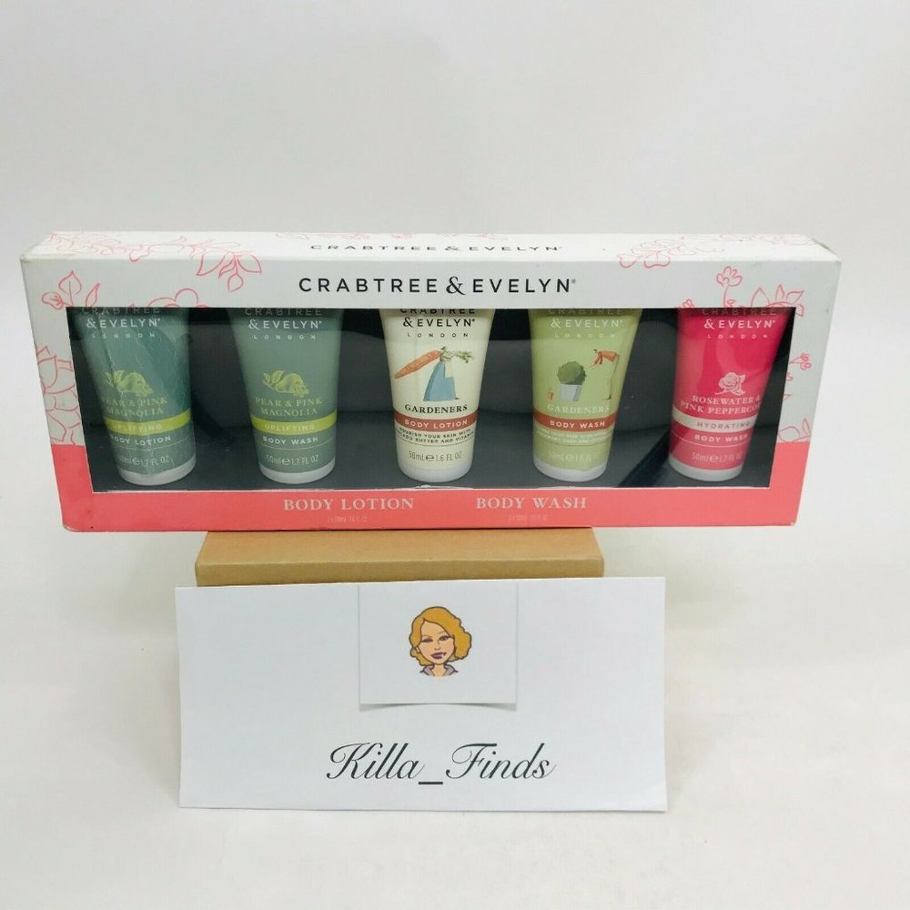 CRABTREE & EVELYN BODY WASH GIFT SET Travel Size